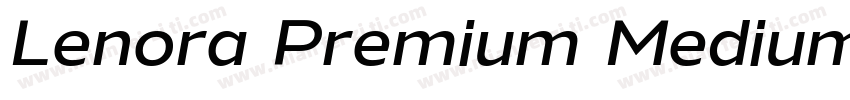 Lenora Premium Medium字体转换
